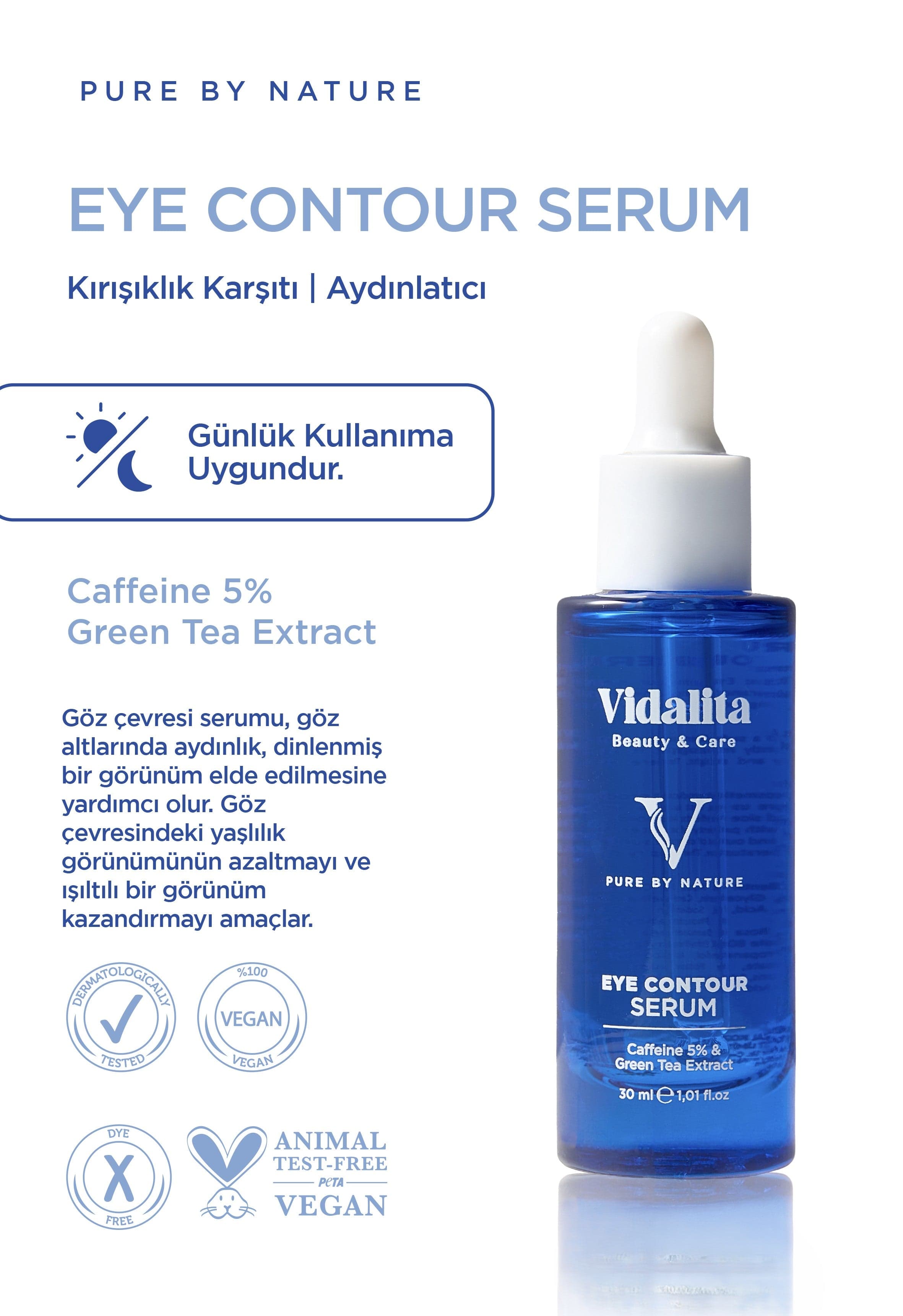 VIDALITA Ko'z atrofidagi zardob