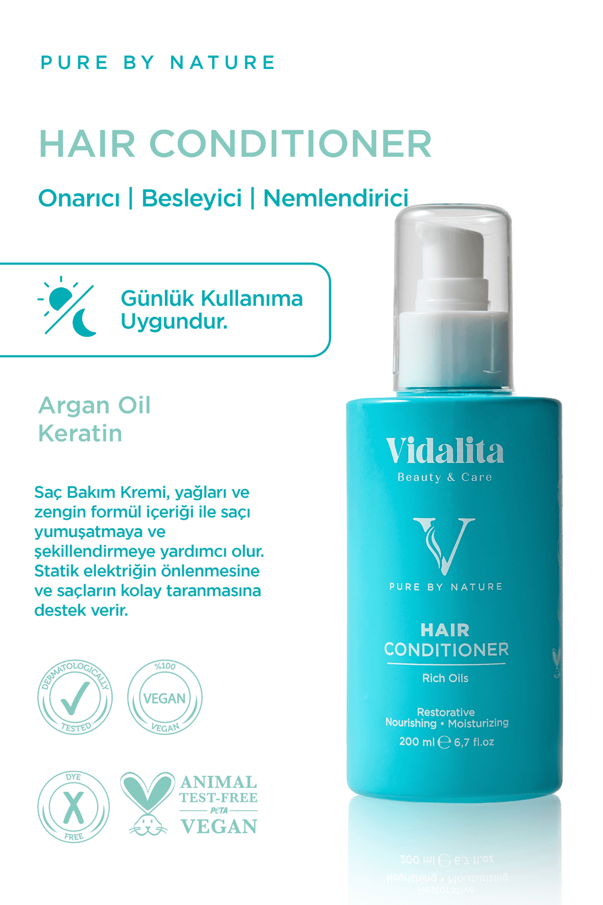 VIDALITA Sochlar uchun konditsioner